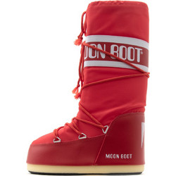 Moon Boot Γυναικεία Μποτάκια Χιονιού Πλατφόρμα Κόκκινα με Γούνα 14004400-003