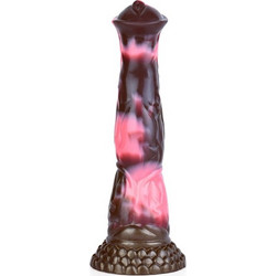 Bodulf XLarge Dildo με Βεντούζα 24cm Καφέ Ροζ