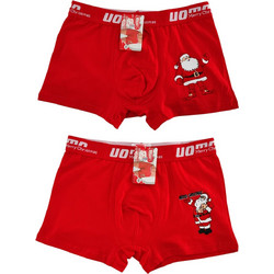 Uomo Ανδρικά Μποξεράκια Σετ 2Pack Κόκκινα 5310-1
