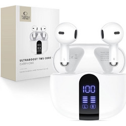 Tech-Protect Ultraboost Tws Earphone Pro G2 Ακουστικά Bluetooth In Ear White
