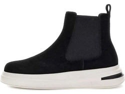Guess Elko Ανδρικά Chelsea Μποτάκια Suede Μαύρα FMFELKSUE10