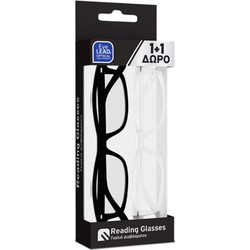 EyeLead E223 & E221 Γυαλιά Πρεσβυωπίας +2.00 Κοκάλινα Μαύρα Άσπρα 1+1 Δώρο