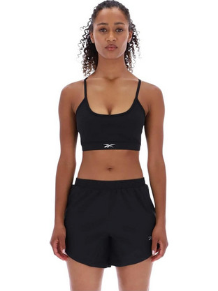 Reebok Identity Train Tri-Back Αθλητικό Μπουστάκι με Μέτρια Στήριξη Μαύρο 100241714