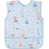 BabyOno Apron Raccoon Αδιάβροχη Σαλιάρα Ποδιά Υφασμάτινη με Αυτοκόλλητο Τσέπη & Μανίκια 6m+ Γαλάζια