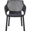 HomeMarkt Peggy Καρέκλα Κήπου Πολυπροπυλενίου Μαύρη HM6368.02