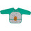 Interbaby Mangas Lion Αδιάβροχη Σαλιάρα Ποδιά Πλαστική με Αυτοκόλλητο Τσέπη & Μανίκια Πράσινη