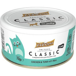 Princess Premium Classic with Chicken, Tuna & Rice in Jelly 70gr
