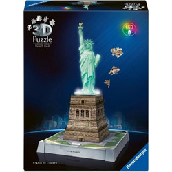 Puzzle Ravensburger Statue Of Liberty Night Edition Led 3D 108 Κομμάτια