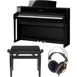 Kawai CA-701 Set Ηλεκτρικό Πιάνο Όρθιο με 88 Βαρυκεντρισμένα Πλήκτρα Black