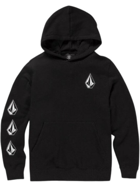 Volcom Παιδική Ζακέτα Φούτερ με Κουκούλα και Φερμουάρ Μαύρη C4112314-BLK