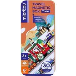 Παιδικό Puzzle mierEdu Μαγνητικό Trains 30 Κομμάτια