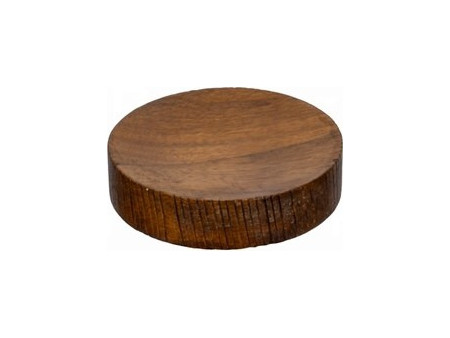 Mango Πιάτα Φρούτου Ξύλινα 10cm 2τμχ WD-5321-S