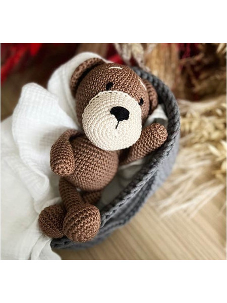 Χειροποίητο Αρκουδάκι Καφέ 30cm BEAR-002