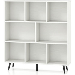 Costway Βιβλιοθήκη 100x24x107cm CB10949WH