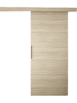 PoliHome Leo Πόρτα Εσωτερική Συρόμενη Ξύλινη Φυσική 96x205cm 163035319