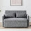 Woodwell TEMPO-W Διθέσιος Καναπές Κρεβάτι Γκρι 140x82x82cm Ε998,4W