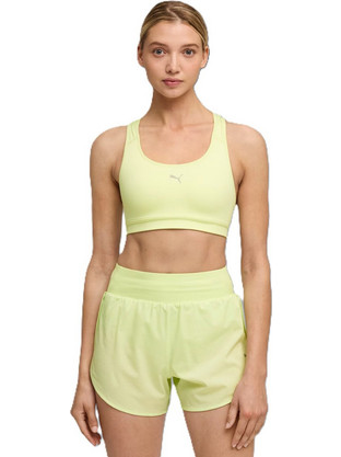 Puma 4Keeps Run Αθλητικό Μπουστάκι με Μέτρια Στήριξη & Αφαιρούμενη Ενίσχυση Κίτρινο 524953-006