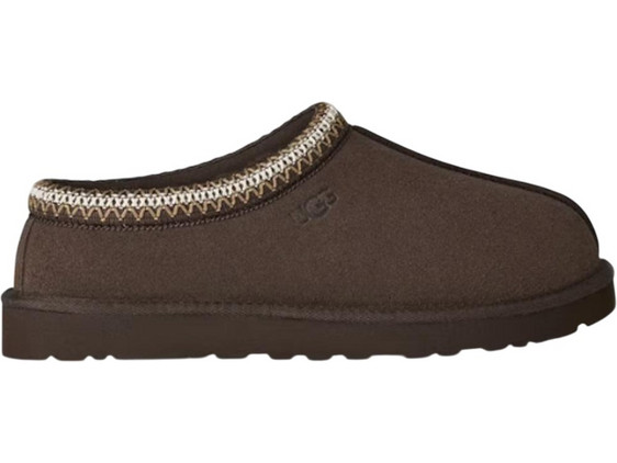 UGG Tasman II Χειμερινές Ανδρικές Παντόφλες Κλειστές με Γούνα Καφέ 1174671-DDCC