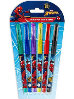 Diakakis Marvel Spider-Man Σετ Στυλό Gel Πολύχρωμο 6τμχ 508539