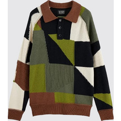 Scotch & Soda Ανδρική Μπλούζα Polo Μακρυμάνικη Πολύχρωμη 181337-SC300