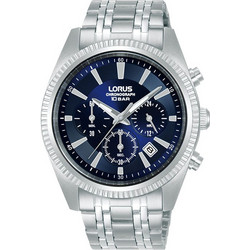 Lorus Classic Ανδρικό Ρολόι Χρονογράφος με Ασημί Μεταλλικό Μπρασελέ RT395KX9