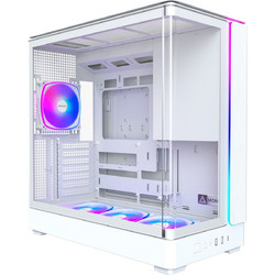 Montech King 45 Pro White Gaming Midi Tower Κουτί Υπολογιστή RGB με Πλαϊνό Παράθυρο