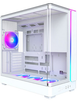 Montech King 45 Pro White Gaming Midi Tower Κουτί Υπολογιστή RGB με Πλαϊνό Παράθυρο