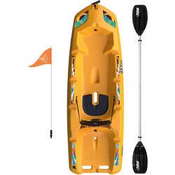 Pelican Solo Evo DLX Φουσκωτό Kayak 1 Ατόμου Πορτοκαλί MJS06P705-00