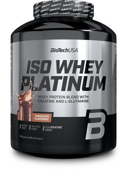Biotech USA ISO Whey Platinum Chocolate Πρωτεΐνη Ορού Γάλακτος Γράμμωσης Χωρίς Γλουτένη 1.81kg