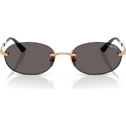 Vogue VO4343S 515287 Γυναικεία Γυαλιά Ηλίου Οβάλ Μεταλλικά Χρυσά με Μαύρο Φακό