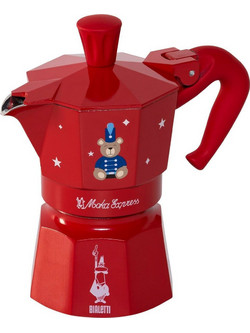 Bialetti Moka Express Joyful Memories Μπρίκι Espresso 1Cup Κόκκινο