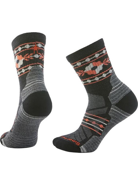 Smartwool Μάλλινες Γυναικείες Κάλτσες Μαύρες Ανθρακί με Σχέδια SW002689003