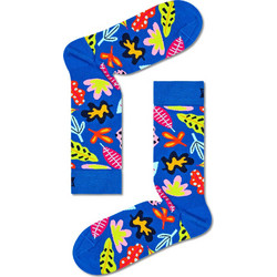 Happy Socks Ανδρικές Κάλτσες Ψηλές με Σχέδια Royal Blue P000058