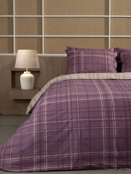 Sunshine Home Σετ Σεντόνια Υπέρδιπλα Βαμβακερά 235x270 Feelings 2066 Mauve