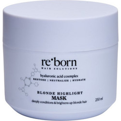 Re-Born Blonde Highlight Μάσκα Μαλλιών για Προστασία Χρώματος & Επανόρθωση για Βαμμένα Μαλλιά 250ml