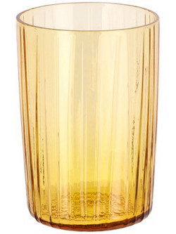 Bitz Σετ Ποτήρια Νερού Γυάλινα Kusintha Κίτρινα 380ml 4τμχ 24243