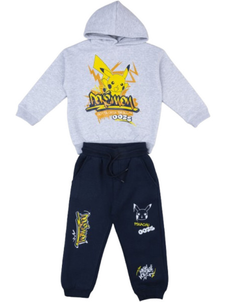 Prenatal Pokemon Παιδικό Σετ Φόρμας Γκρι Μαύρο 1527708