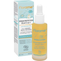 Florame Hydration 3-in-1 Radiance Protection Ενυδατικό Serum Προσώπου για Λάμψη 30ml