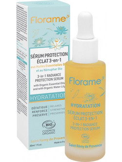 Florame Hydration 3-in-1 Radiance Protection Ενυδατικό Serum Προσώπου για Λάμψη 30ml