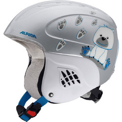 Alpina Carat Ice Bear Παιδικό Κράνος Σκι & Snowboard Ασημί