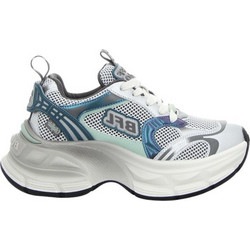 Buffalo Ridr One Γυναικεία Sneakers Chunky Ασημί Πράσινο Mint 1636634
