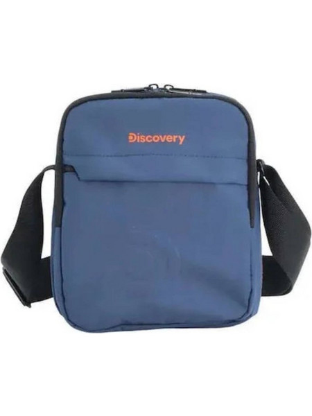 Discovery Ανδρική Τσάντα Ώμου / Χιαστί Μπλε \D01209-49