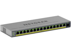 Netgear GS116EPP Unmanaged L2 Switch με 15 Θύρες Ethernet 1000Mbps και 1 SFP θύρα