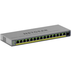 Netgear GS116EPP Unmanaged L2 Switch με 15 Θύρες Ethernet 1000Mbps και 1 SFP θύρα