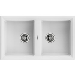 Teka Stone 90 B-TG Ένθετος Νεροχύτης Γρανίτη Αντιστρεφόμενος Ματ White