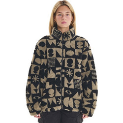 Emerson Γυναικεία Ζακέτα Fleece Κοντή με Φερμουάρ Μπεζ 252.EW290.439