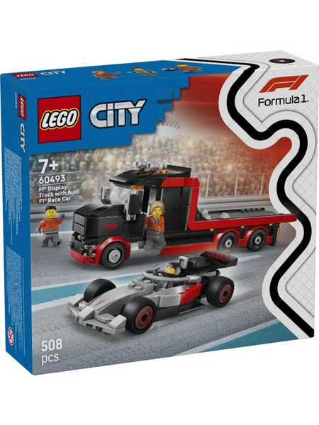 Lego City F1 Display Truck with Audi F1 Race Car για 7+ Ετών 60493