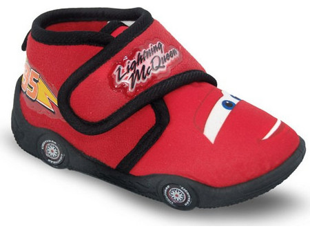 Disney McQueen Χειμερινές Παιδικές Παντόφλες Μποτάκια για Αγόρι Κόκκινες 9659