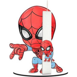 Decor Λαμπάδα Spiderman Διακοσμητικό Ταμπλό Και Κοπτικό