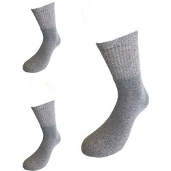 Ider Ανδρικές Κάλτσες Ψηλές Γκρι 3Pack 2105